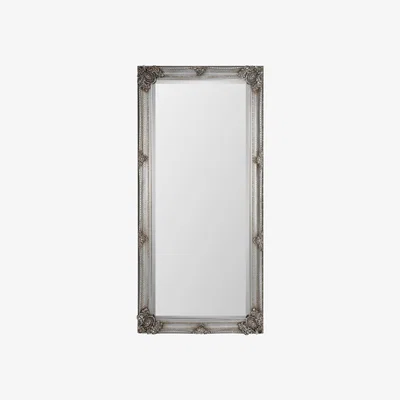 The Range Regency Antique Lean to Mirror - Antique Silver
