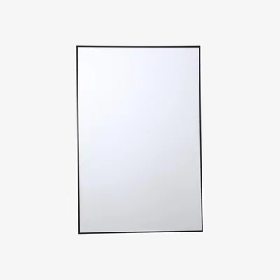 The Range Nariko Deep Framed Mirror - Black