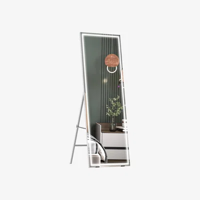 The Range Standing Floor Mirror Full Length Mirrors - White