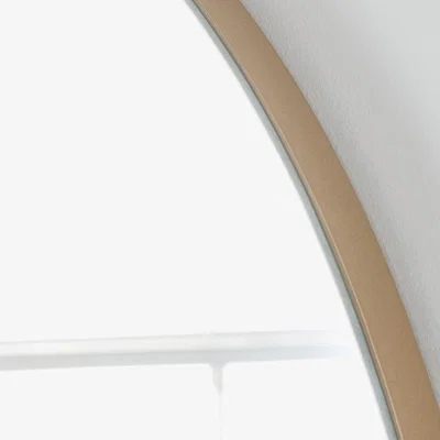 The Range Minimal large Floor Arch Mirror - Gold