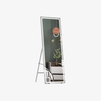 The Range LED Standing Mirror Full Length - White