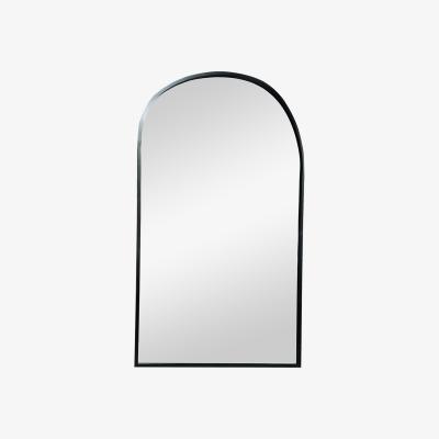 The Range Wide Metal Arch Mirror - Black