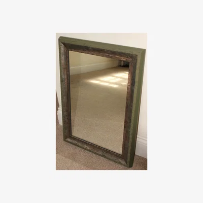 The Range Roma Accent Mirror in Metallic Green - Green / 93cm