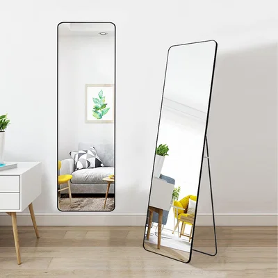 The Range Dual Purpose Full Length Dressing Mirror - Black