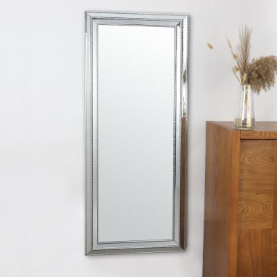 The Range Milana Textured Framed Mirror - Silver