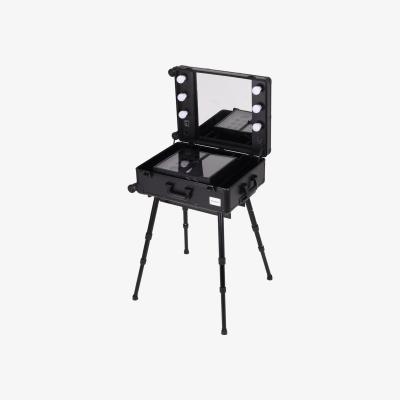 The Range Makeup Case with Mirror Light  - Black