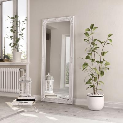 The Range Leaner Wooden Mirror - White / Medium