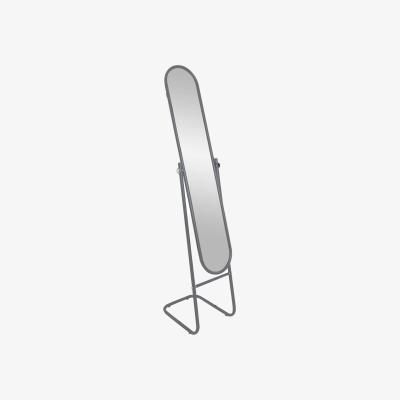 The Range Round Full-Length Mirror - 153cm x 30cm - Silver