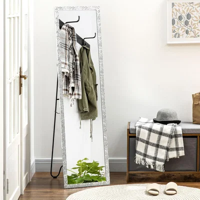 The Range Full Length Mirror Free Standing Mirror Dressing Mirror - Silver