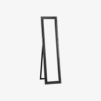 Teddy Beau Teddy's Collection Dapa Vintage Black Floor Standing Mirror
