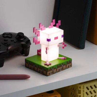Dunelm Minecraft Axolotl Icon Night Light