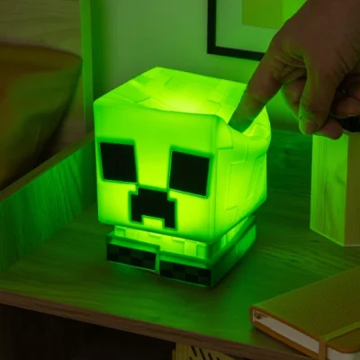 Dunelm Minecraft Creeper SquishyGlo Rechargeable Touch Dimmable Night Light
