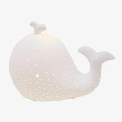 Pagazzi Kids Whale Ceramic Night Light