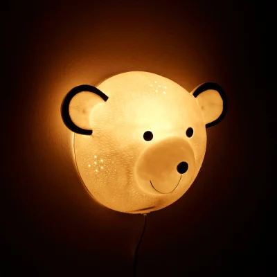 Pagazzi Kids Ceramic Bear Wall Night Light