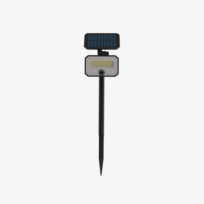 The Range LED Solar Powered Landscape Spotlights with Motion Sensor - White
