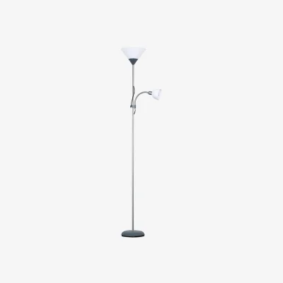 The Range Mozz Mother and Child Floor Lamp and Bulbs - Silver