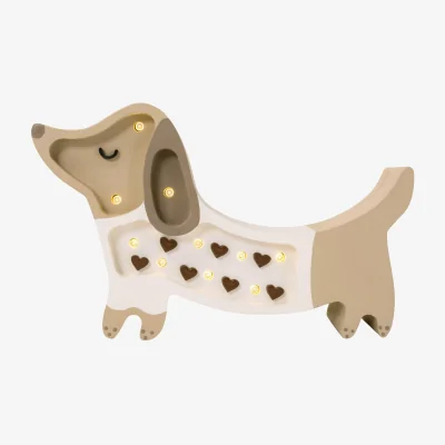 Westwing Kids Handmade LED Lamp Puppy Mini with Timer Function and Remote Control, Dimmable