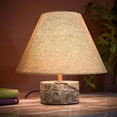 Atkin & Thyme Alana Table Lamp With Forest Green Marble