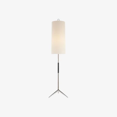 Andrew Martin Frankfort Floor Lamp Nickel, Floor Lamp, Polished Nickel - Andrew Martin