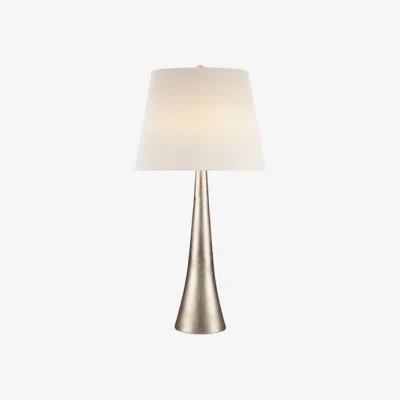 Andrew Martin Dover Table Lamp Silver, Table Lamp, Burnished Silver Leaf - Andrew Martin