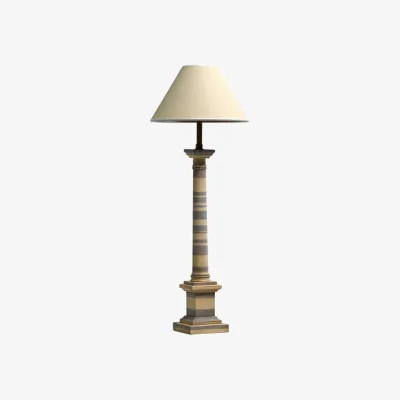 Andrew Martin Vista Table Lamp, Brass, Light, Burnished Brass - Andrew Martin