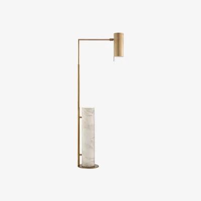 Andrew Martin Alma Floor Lamp Brass, Floor Lamp, Antique-Burnished Brass - Andrew Martin
