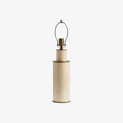 Andrew Martin Vellum Table Lamp, Light, White - Andrew Martin