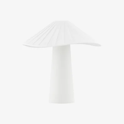 Andrew Martin Chanterelle Table Lamp, Light, White - Andrew Martin