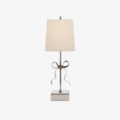 Andrew Martin Ellery Table Lamp Nickel, Table Lamp, Polished Nickel - Andrew Martin