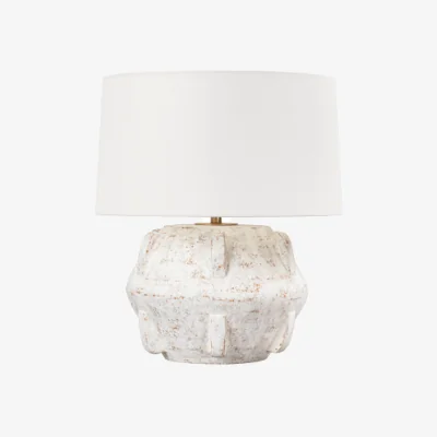 Andrew Martin Vanda Table Lamp, Light, White - Andrew Martin