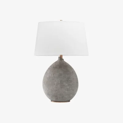 Andrew Martin Denali Table Lamp, Light, Grey - Andrew Martin