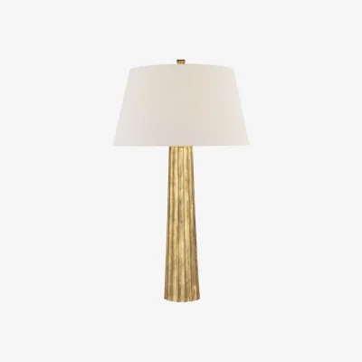 Andrew Martin Fluted Spire Table Lamp Iron, Table Lamp, Gilded Iron - Andrew Martin