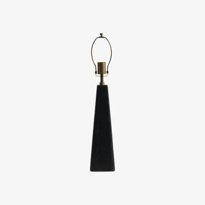 Andrew Martin Charred Table Lamp, Light, Black - Andrew Martin