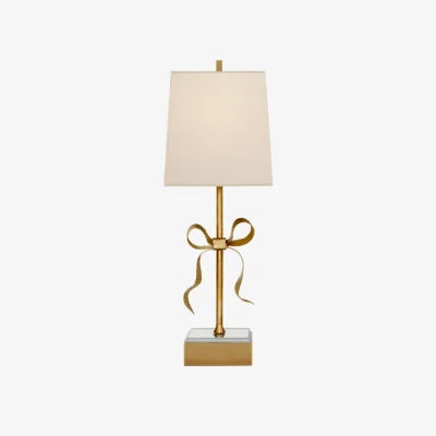 Andrew Martin Ellery Table Lamp Cream, Table Lamp, Soft Brass & Cream Shade - Andrew Martin