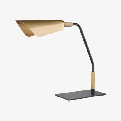 Andrew Martin Bowery Table Lamp, Desk Lamp, Black/Bronze - Andrew Martin