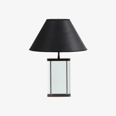 Andrew Martin Clarus Table Lamp, Light, Black - Andrew Martin