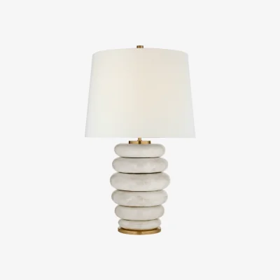 Andrew Martin Phoebe Table Lamp White, Table Lamp, Antique White - Andrew Martin
