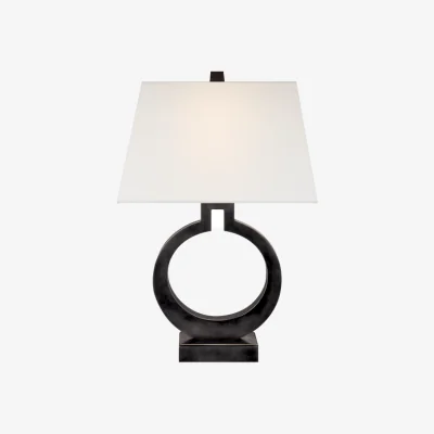 Andrew Martin Ring Form Table Lamp Bronze, Table Lamp, Large - Andrew Martin