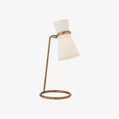 Andrew Martin Clarkson Desk Lamp Brass, Desk Lamp, Hand-Rubbed Antique Brass - Andrew Martin