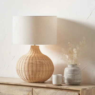 Arighi Bianchi Natural Rattan Table Lamp