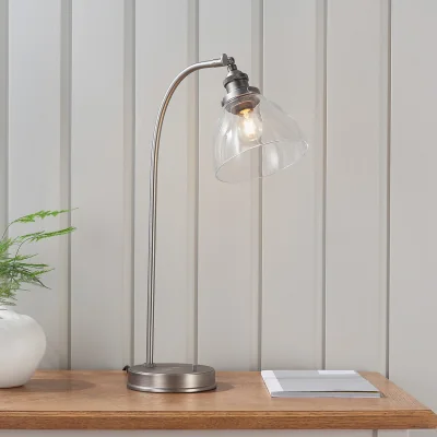 Arighi Bianchi Tatton Brushed Silver Table Lamp