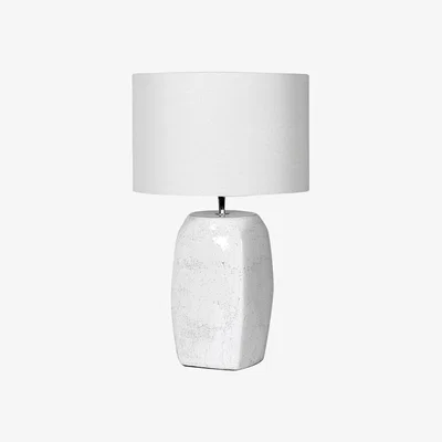 Barker and Stonehouse Oblong White Shade Lamp | Barker & Stonehouse