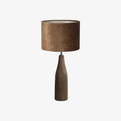 Barker and Stonehouse Textured Dark Wood Table Lamp | Barker & Stonehouse