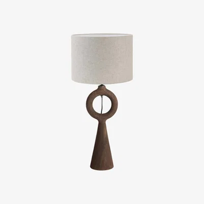 Barker and Stonehouse Dark Wood Loop Table Lamp, Brown | Barker & Stonehouse