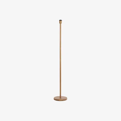 Barker and Stonehouse Natural Wood Effect Floor Lamp Base, Neutral Metal | Barker & Stonehouse