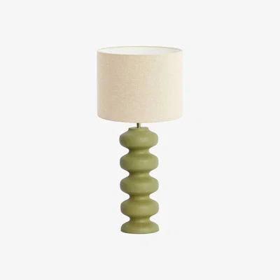 Barker and Stonehouse Olive Green Bobbin Table Lamp | Barker & Stonehouse