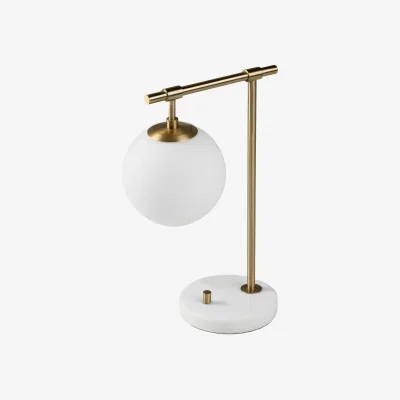 Barker and Stonehouse Gold Marble Orb Table Lamp Metal | Barker & Stonehouse