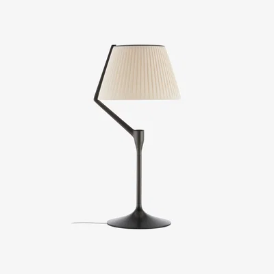 Barker and Stonehouse Kartell Angelo Stone Table Lamp 33x70 Titanium, Black | Barker & Stonehouse