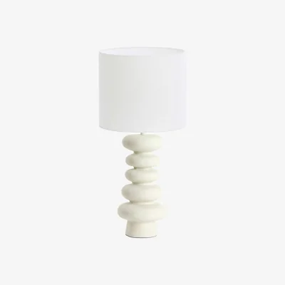 Barker and Stonehouse Cream Pebble Table Lamp Metal | Barker & Stonehouse