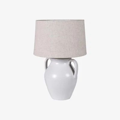 Barker and Stonehouse Ceramic Handled Table Lamp, Neutral | Barker & Stonehouse